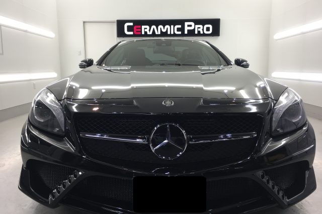 Mercedes-Benz SL63／CERAMIC PRO 9Hガラスコーティング4層コート施工