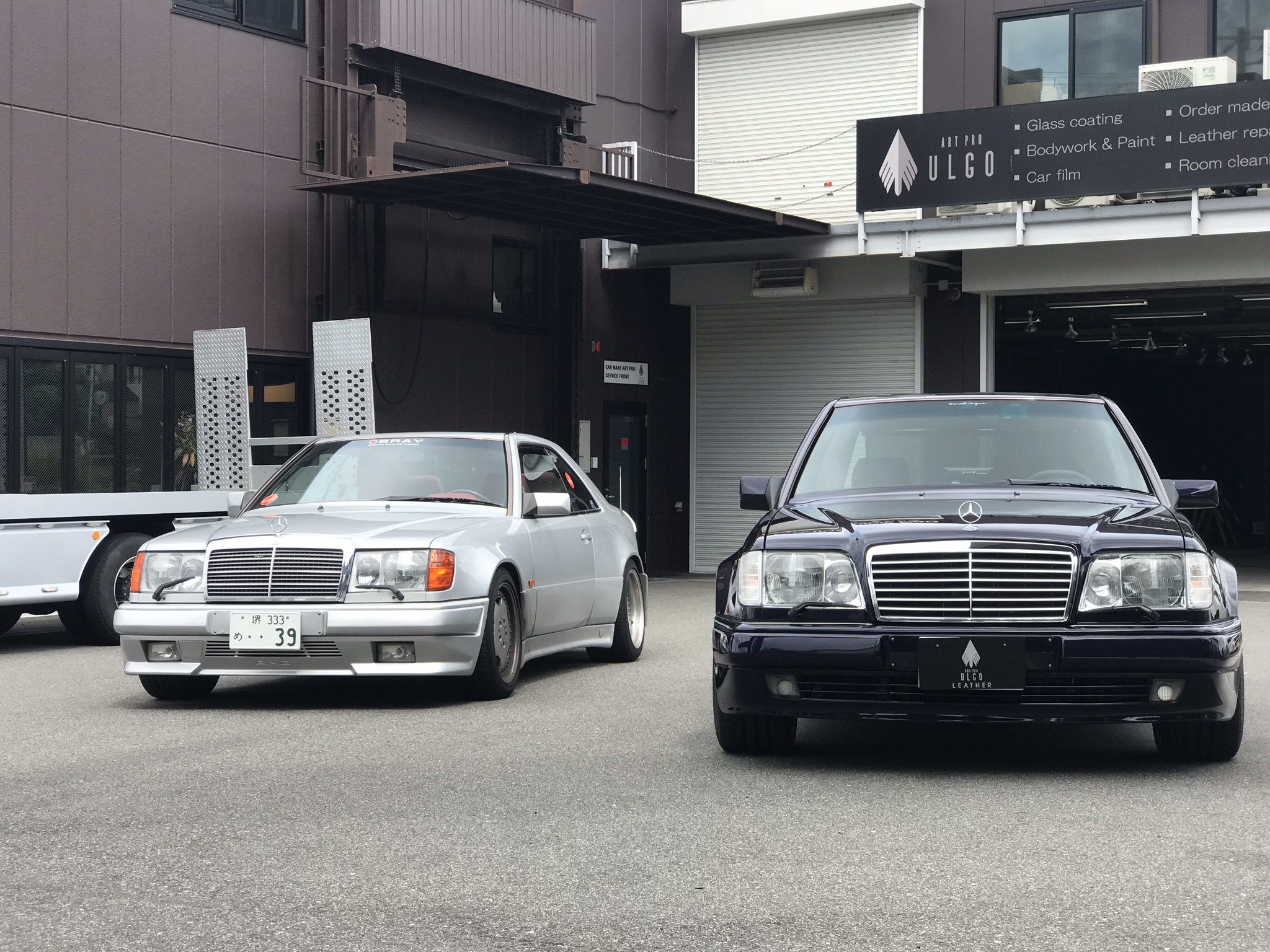 ベンツ W124 280TE 内装フルレストア本革シート・ゼブラウッド張替施工