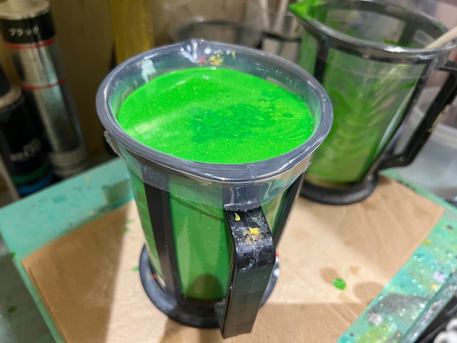 スープラマットグリーンFenixフルラッピング施工事例 塗料