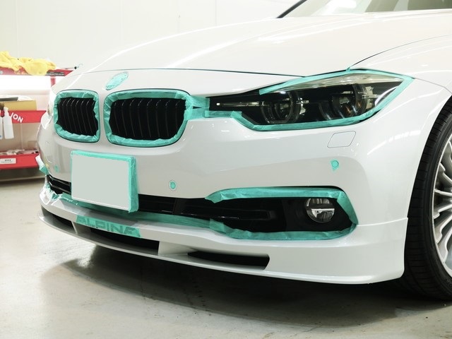 BMW ALPINA／FEYNLABコーティング施工 マスキング
