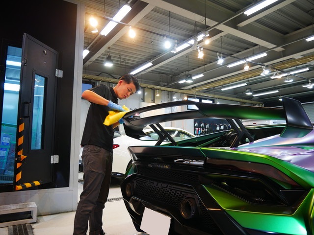 Lamborghini Huracan STO／マット塗装専用コーティング施工 コーティング施工3