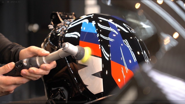 BMW M 1000Rバイクプロテクションフィルム施工事例 Fenix Scratch Guard 鏡面磨き1