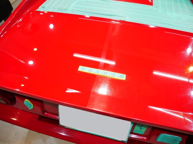 Ferrari328／コーティング施工 磨き比べ1